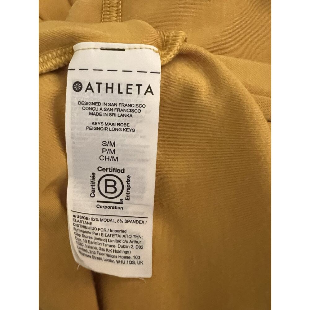 Athleta X Alicia Keys Cardigan Duster Top Womens S/M Oversized Yellow - Picture 5 of 8